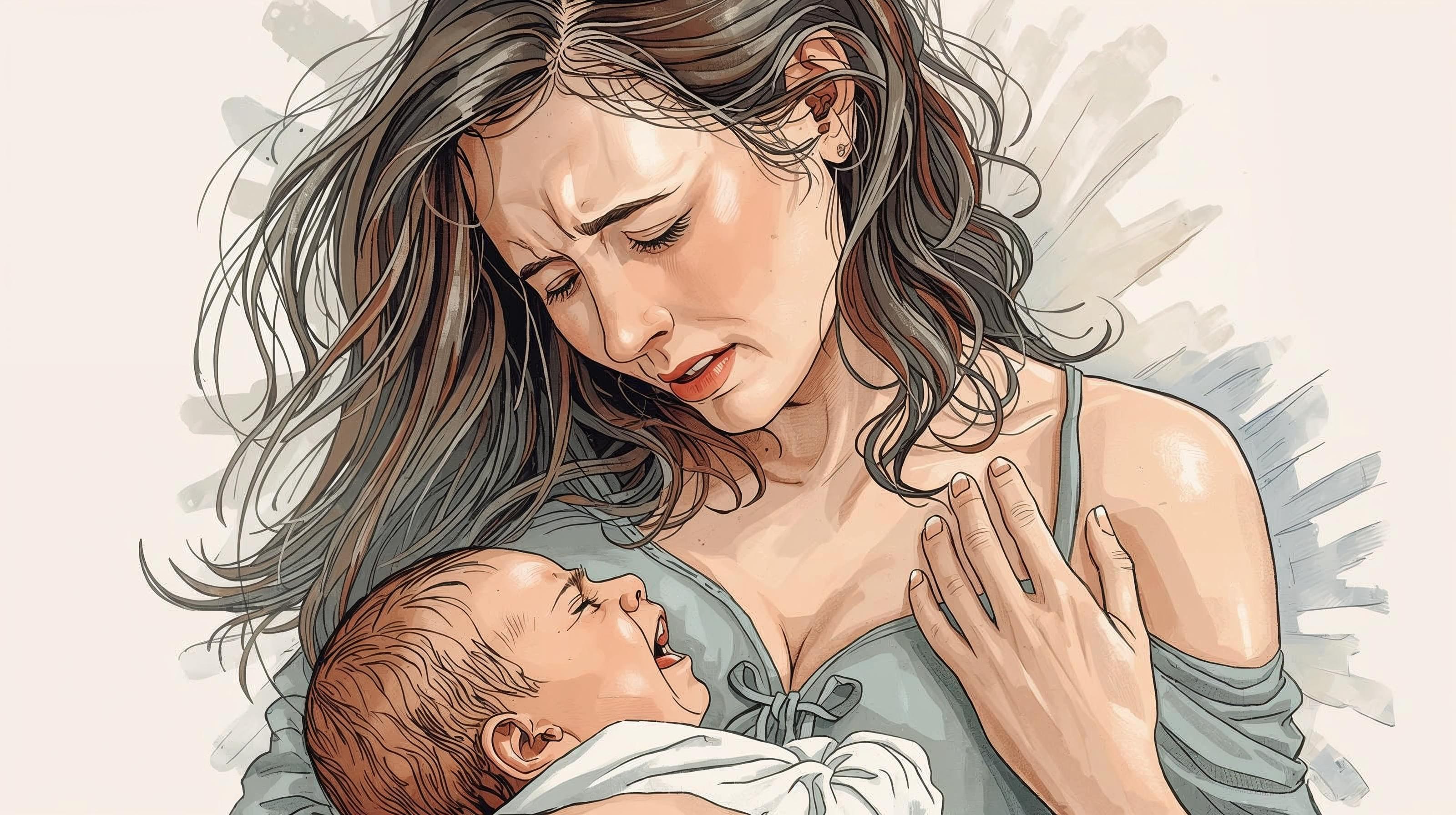 אם ותינוק בהנקה